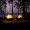 SoBuy OGS32-GR Cort de Camping Pliabil 4 în 1 cu Acoperiș, Sac de Dormit, Saltea Gonflabilă, 1 Persoană, Verde