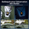 SoBuy OGS32-GR Cort de Camping Pliabil 4 în 1 cu Acoperiș, Sac de Dormit, Saltea Gonflabilă, 1 Persoană, Verde