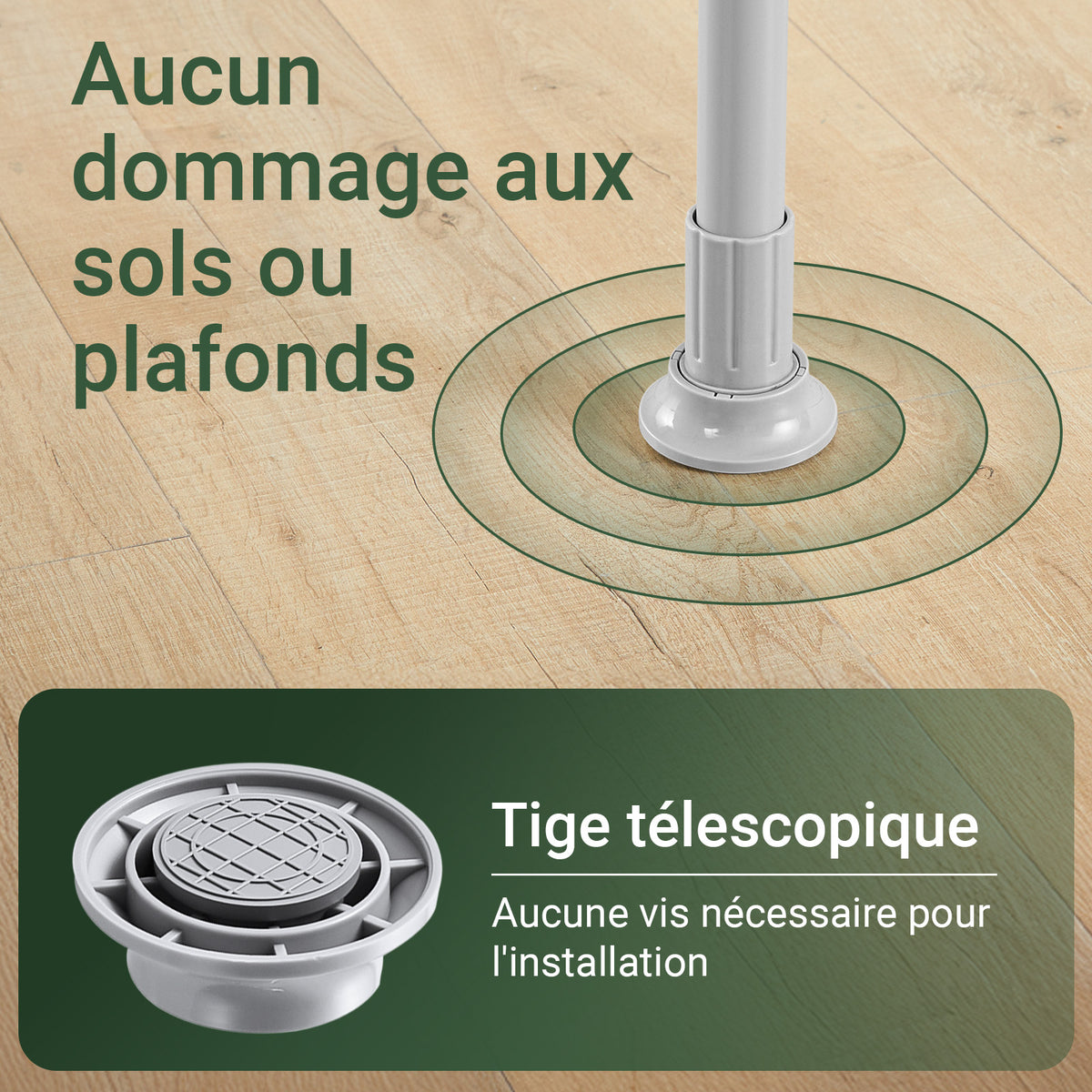 SoBuy KLS03-II-HG Suport telescopic robust pentru haine – Dulap deschis reglabil cu bare pentru dormitor/dressing, Gri
