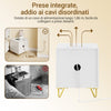 SoBuy FBT115-L-W Noptiera dormitor - Noptiera cu 3 sertare, Masuta de cafea pentru living - Comoda moderna L40 x D40 x H63 cm Alb