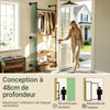 SoBuy KLS03-II-HG Suport telescopic robust pentru haine – Dulap deschis reglabil cu bare pentru dormitor/dressing, Gri