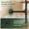SoBuy KLS03-II-HG Suport telescopic robust pentru haine – Dulap deschis reglabil cu bare pentru dormitor/dressing, Gri