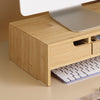 SoBuy BBF12-N Suport monitor Suport ergonomic monitor Suport universal pentru monitor calculator, 2 sertare