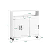 SoBuy Organizator de baie Dulap de baie SAVING Uși White BZR02-W