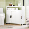 SoBuy Organizator de baie Dulap de baie SAVING Uși White BZR02-W