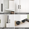 SoBuy BZR02-W Meuble Salle de Bain à Roulettes avec 2 Portes Coulissantes – L70×P20×H71 cm, Charge 30 kg, MDF E1, Blanc