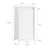 SoBuy Baie mobilă Deta Spălătorie Mobilă cu Sacco BagianChery Filmat Alb 45x35x85.5cm BZR100-W