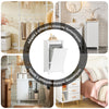 SoBuy BZR100-W Meuble Salle de Bain avec Panier à Linge Rabattable Armoire de Salle de Bain avec Sac à Linge Amovible & poignées de Transport Meuble buanderie Compact en Bois Blanc 45x85,5x35cm