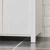 SoBuy BZR101-W Meuble sous Évier Salle de Bain, Meuble Évier de Cuisine avec 2 Portes