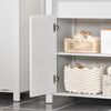 SoBuy Dulap de baie pentru baie sublavabo mobilă pentru chiuvetă baie albă 60x34x65.5cm BZR101-W