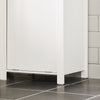 SoBuy Coloană mobilă baie baie înaltă cu magazin poad poetabil baie fitil dulap pentru baie alb strâmt 45x35x171cm bzr102-w
