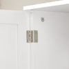 SoBuy BZR103-W Armoire Haute Murale Placard Mural Meuble Haut de Salle de Bain Meuble Suspendu Meuble Murale