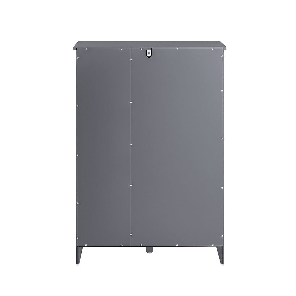 SoBuy BZR105-DG Dulap inferior pentru rufe cu sac de rufe, Coș de rufe, Suport pentru haine, Coș pentru rufe murdare