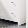 SoBuy BZR107-W Meuble de Rangement Salle de Bain, Meuble Demi-Colonne, Meuble Bas, Armoire Toilettes WC, Placard