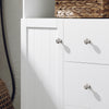 SoBuy BZR107-W Meuble de Rangement Salle de Bain, Meuble Demi-Colonne, Meuble Bas, Armoire Toilettes WC, Placard