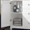 SoBuy BZR107-W Meuble de Rangement Salle de Bain, Meuble Demi-Colonne, Meuble Bas, Armoire Toilettes WC, Placard
