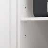 SoBuy BZR107-W Meuble de Rangement Salle de Bain, Meuble Demi-Colonne, Meuble Bas, Armoire Toilettes WC, Placard