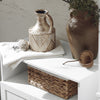 SoBuy BZR107-W Meuble de Rangement Salle de Bain, Meuble Demi-Colonne, Meuble Bas, Armoire Toilettes WC, Placard