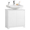 SoBuy BZR108-II-W Dulap sub chiuvetă pentru baie, Dulap sub lavoar, Dulap sub lavoar (chiuvetă), Dulap sub chiuvetă de bucătărie, Mască lavoar cu 2 uși, 60x30x60 cm, Alb