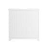 SoBuy Mobile Sublavabo Baie CABINET BAZĂ PENTRU SCURTĂ CU 2 Uși albe 60x30x60cm BZR108-W