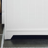 SoBuy Mobile Sublavabo Baie CABINET BAZĂ PENTRU SCURTĂ CU 2 Uși albe 60x30x60cm BZR108-W