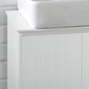 SoBuy Mobile Sublavabo Baie CABINET BAZĂ PENTRU SCURTĂ CU 2 Uși albe 60x30x60cm BZR108-W