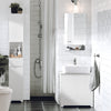 SoBuy Mobile Sublavabo Baie CABINET BAZĂ PENTRU SCURTĂ CU 2 Uși albe 60x30x60cm BZR108-W