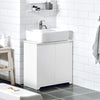 SoBuy BZR108-W Dulap sub chiuvetă de baie, Dulap sub lavoar, Dulap sub vas, Dulap chiuvetă de bucătărie cu 2 uși