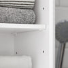 SoBuy BZR109-W Dulap Coloană de Baie - Dulap Înalt de Baie Îngust cu Rafturi Reglabile și Compartiment Deschis - Mobilier de Depozitare din Lemn, Alb, 30 x 170 x 30 cm
