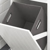 SoBuy BZR110-W Dulap de rufe, Coș de rufe, Dulap de baie, Dulap toaletă, Coș pentru rufe