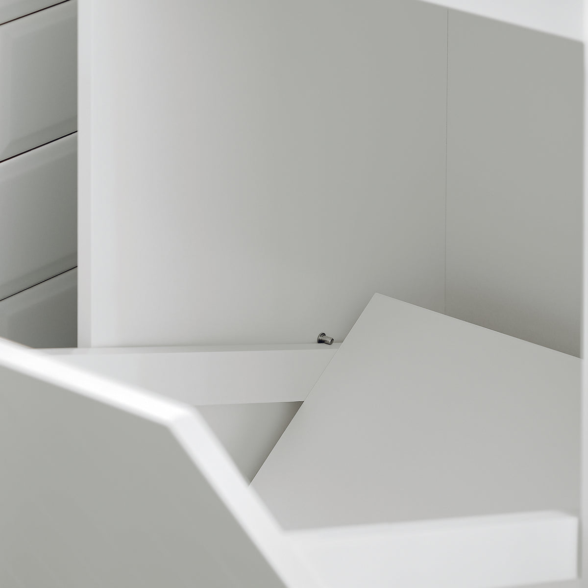 SoBuy BZR110-W Armoire à Linge avec 1 Porte – L40×P39×H86 cm, Charge 25 kg, MDF E1, Blanc