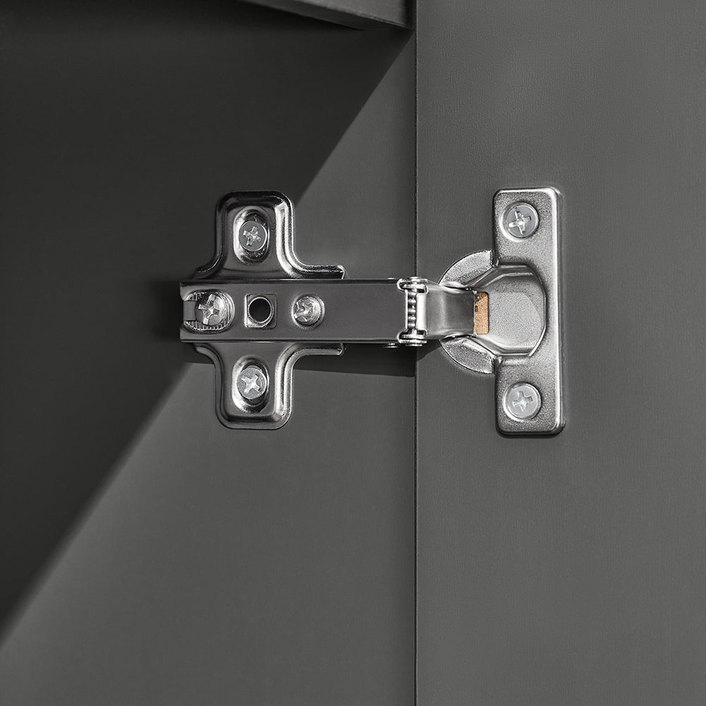 SoBuy BZR112-DG Meuble Colonne de Salle de Bain, Armoire Haute, Étagère de Rangement, Placard de Rangement