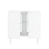 SoBuy Sottolavabo Mobile cu uși de sticlă 60x30x58cm BZR115-W (copie)