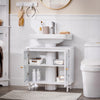 SoBuy Sottolavabo Mobile cu uși de sticlă 60x30x58cm BZR115-W (copie)