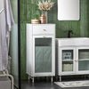SoBuy Spălătorie Mobilă cu ușă Poad Top Basian Basian Caned cu dulap pentru baie baie baie baie 40x40x96cm BZR116-W
