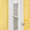 SoBuy BZR120-W Dulap de baie Dulap pentru toaletă Comodă de depozitare cu 1 sertar și 2 uși