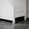 SoBuy Dulap de mobilier pentru baie de la sol Două uși duble pentru a deschide alb 70x35x90cm BZR121-W