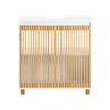 SoBuy Dulap Sottolavabo cu două uși de bambus dulap de bază de bază de bază fără chiuvetă naturală 60x33x60cm BZR125-W