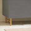 SoBuy BZR129-HG Meuble sous Lavabo, Meuble sous Vasque avec 2 Portes et 2 Étages, Meuble sur Pied de Salle de Bain, Placard Armoire