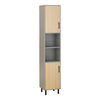 SoBuy Coloană mobilă baie mobilă baie salvaspazio gri 31.5x30x162cm bzr131-ng
