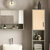 SoBuy BZR131-NG Meuble Colonne de Salle de Bain, Armoire Haute, Meuble Salle de Bain Colonne Rangement Placard