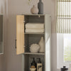 SoBuy BZR131-NG Meuble Colonne de Salle de Bain, Armoire Haute, Meuble Salle de Bain Colonne Rangement Placard