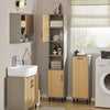 SoBuy BZR131-NG Meuble Colonne de Salle de Bain, Armoire Haute, Meuble Salle de Bain Colonne Rangement Placard