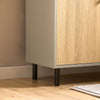 SoBuy BZR133-NG Meuble sous Lavabo, Meuble sous Vasque, Meuble Salle de Bain avec 2 Portes et 2 Étages, Placard de Rangement