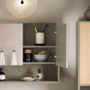 SoBuy BZR134-NG Armoire Murale de Salle de Bain avec Miroir, Meuble de Toilette Suspendue Placard de Rangement