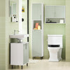 SoBuy Dulap de garderobă Bagno Cabinet Salvaspazio High Baie înaltă câștigând cu ușă verde 31x30x167cm BZR137-GR
