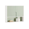 Prévente SoBuy BZR140-GR Armoire Murale, Placard de Rangement Suspendu Salle de Bain, Meuble Haut