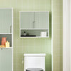 Prévente SoBuy BZR140-GR Armoire Murale, Placard de Rangement Suspendu Salle de Bain, Meuble Haut