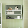 Prévente SoBuy BZR140-GR Armoire Murale, Placard de Rangement Suspendu Salle de Bain, Meuble Haut
