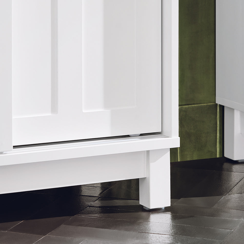 SoBuy BZR142-W Meuble Sous Lavabo Salle de Bain Meuble Sous Vasque Armoire de Rangement pour Vasque